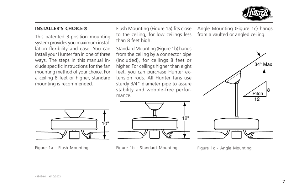 Hunter Fan 41545 User Manual | Page 7 / 25