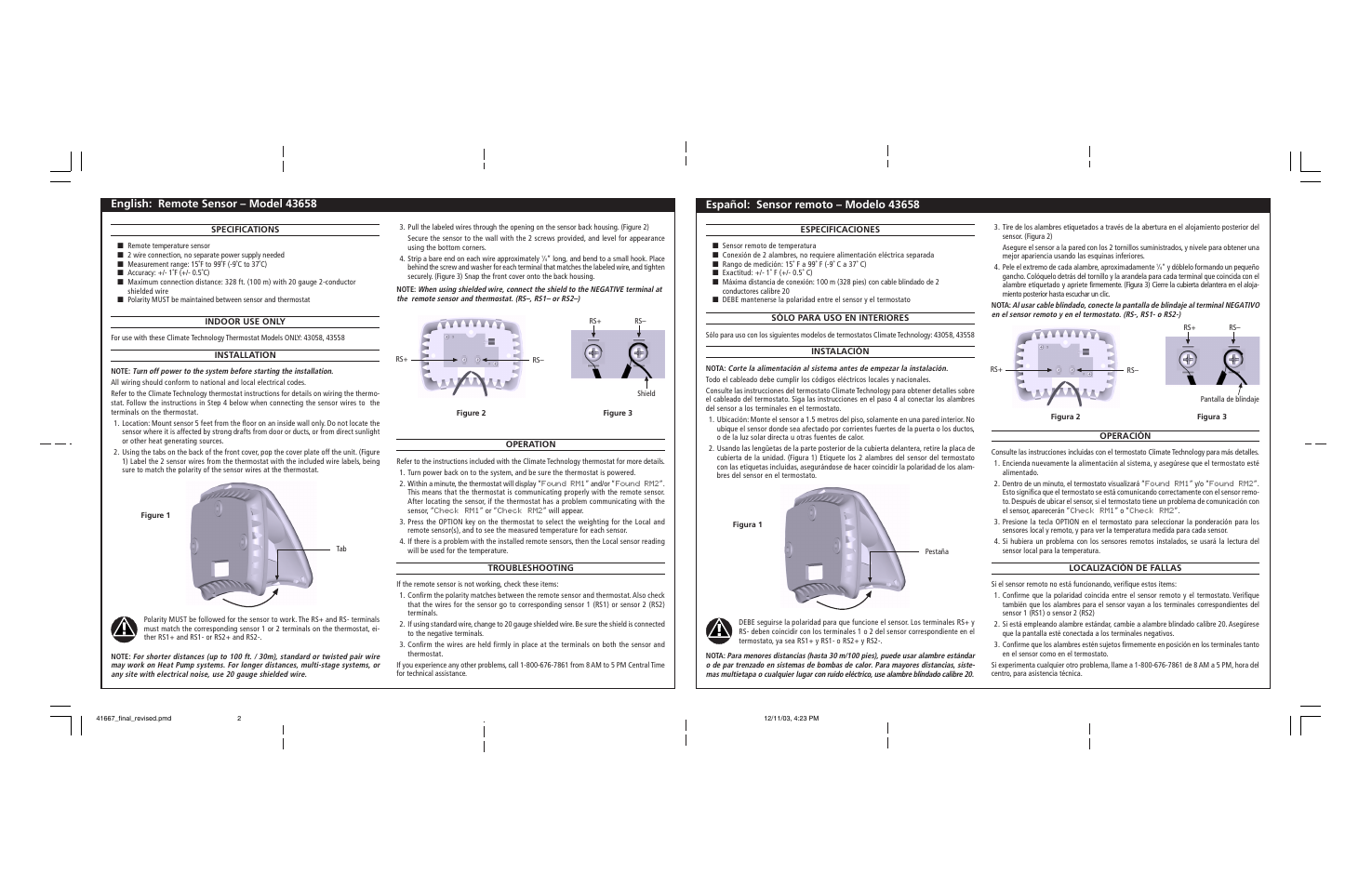 Hunter Fan 43658 User Manual | Page 2 / 2