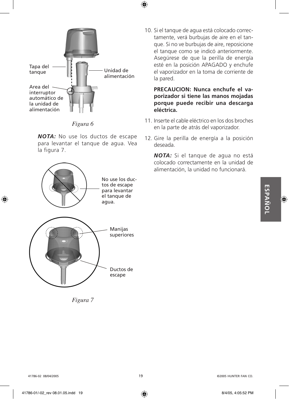Hunter Fan 34257 User Manual | Page 19 / 28