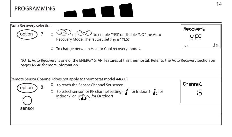 Programming | Hunter Fan 43665 User Manual | Page 14 / 49