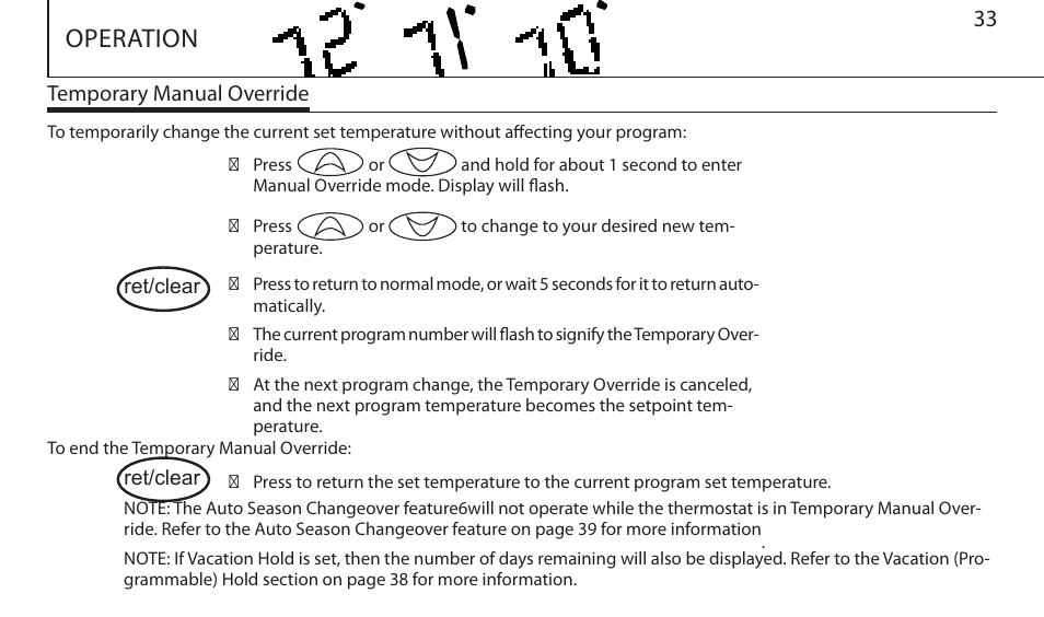 Operation | Hunter Fan 43665 User Manual | Page 33 / 49