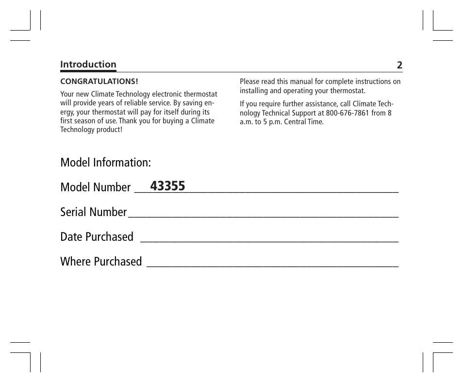 Hunter Fan 43355 User Manual | Page 2 / 43