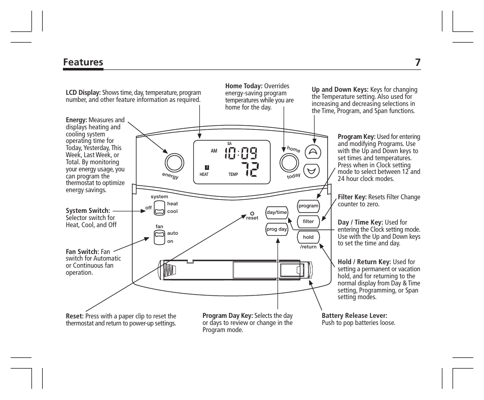 Features | Hunter Fan 43355 User Manual | Page 7 / 43