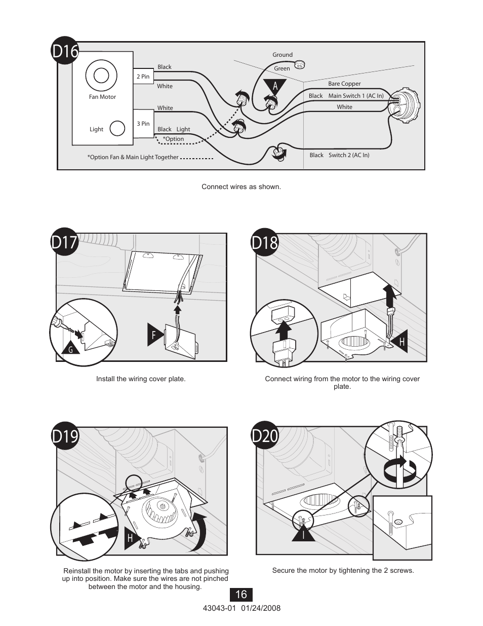 D19 d20 | Hunter Fan 81030 User Manual | Page 16 / 65