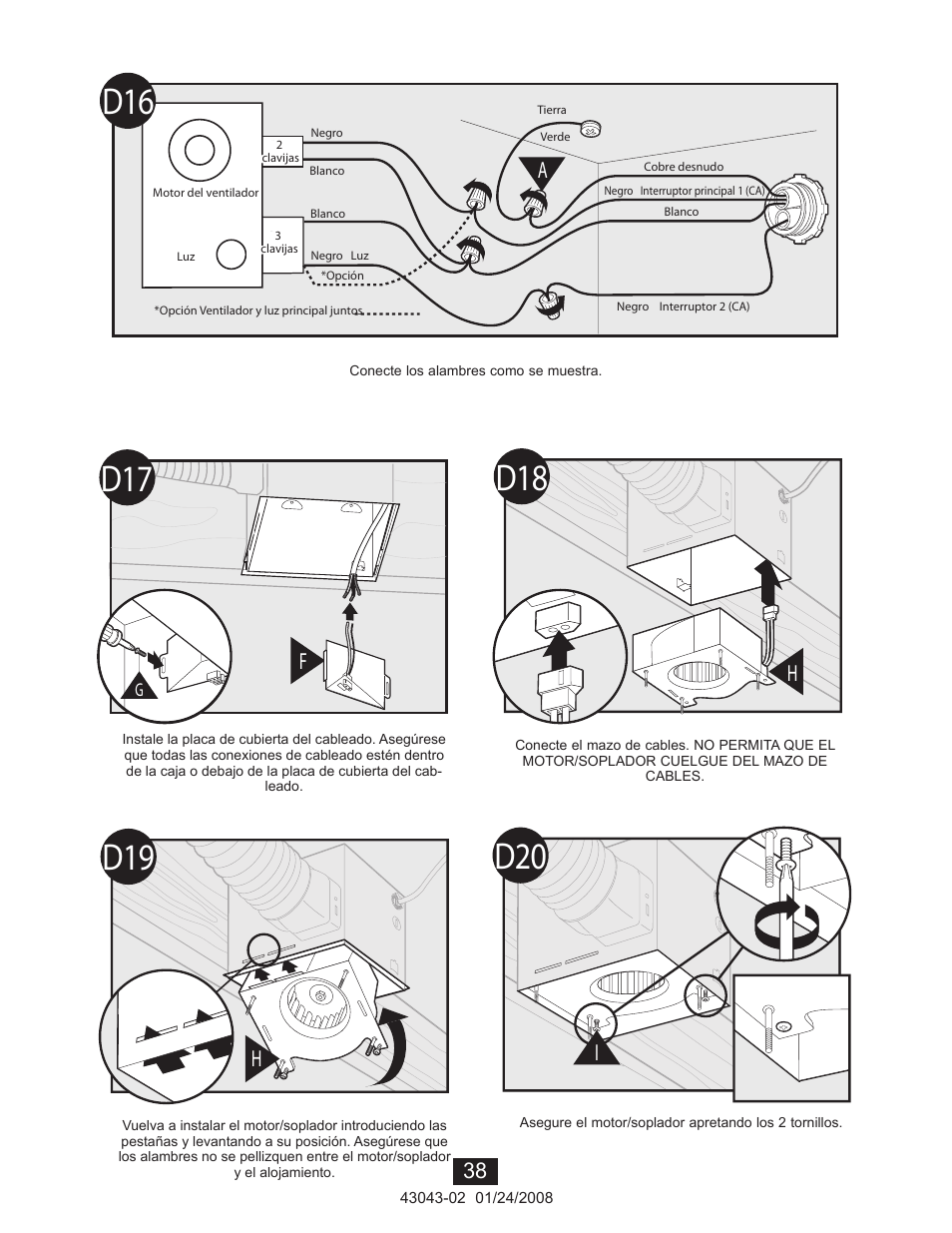 D19 d20 | Hunter Fan 81030 User Manual | Page 38 / 65