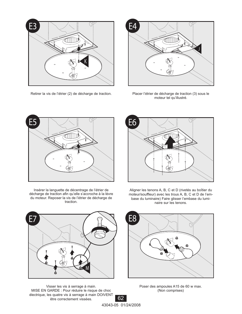 E6 e5 e4 | Hunter Fan 81030 User Manual | Page 62 / 65