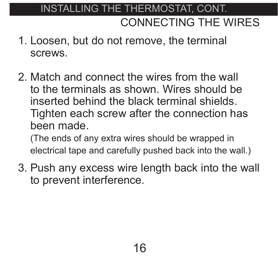 Connecting the wires | Hunter Fan 40120 User Manual | Page 16 / 28