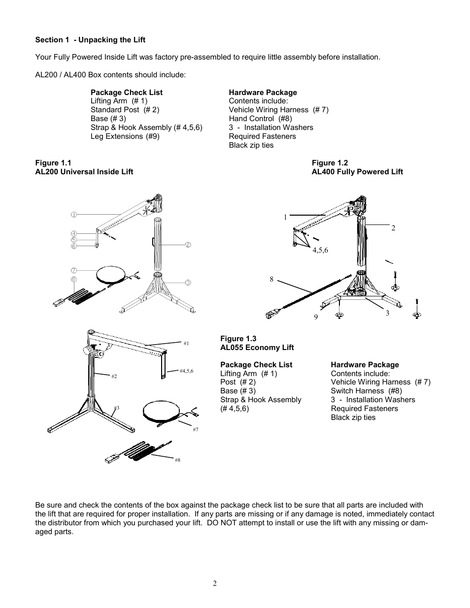 Harmar Mobility AL200 User Manual | Page 2 / 24