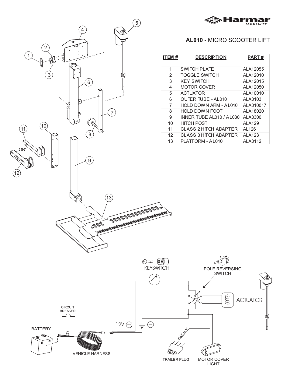 Harmar Mobility AL030 User Manual | Page 15 / 16
