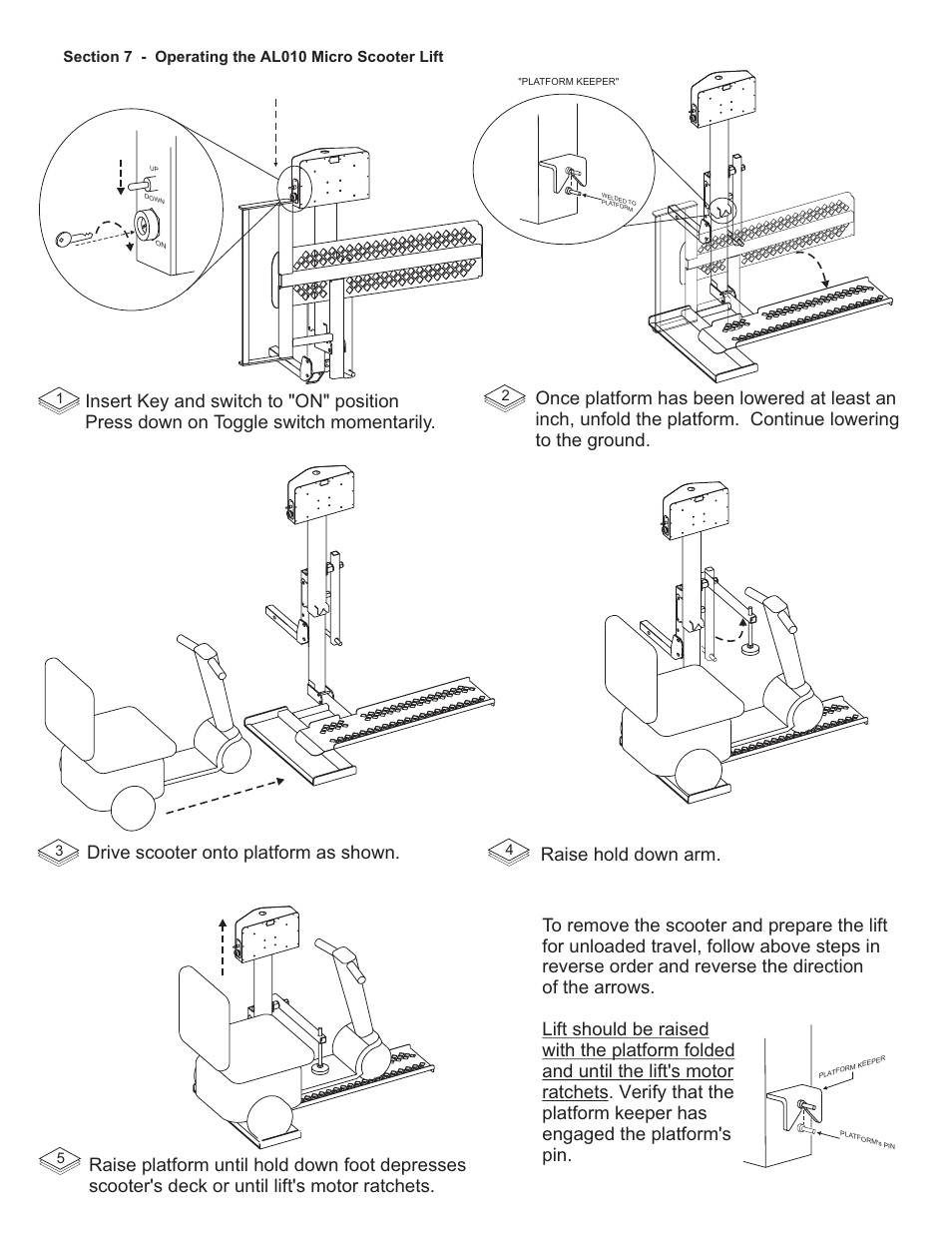 Harmar Mobility AL030 User Manual | Page 8 / 16