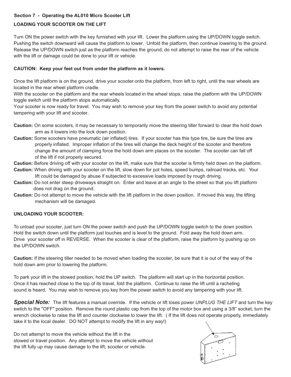 Harmar Mobility AL030 User Manual | Page 9 / 16