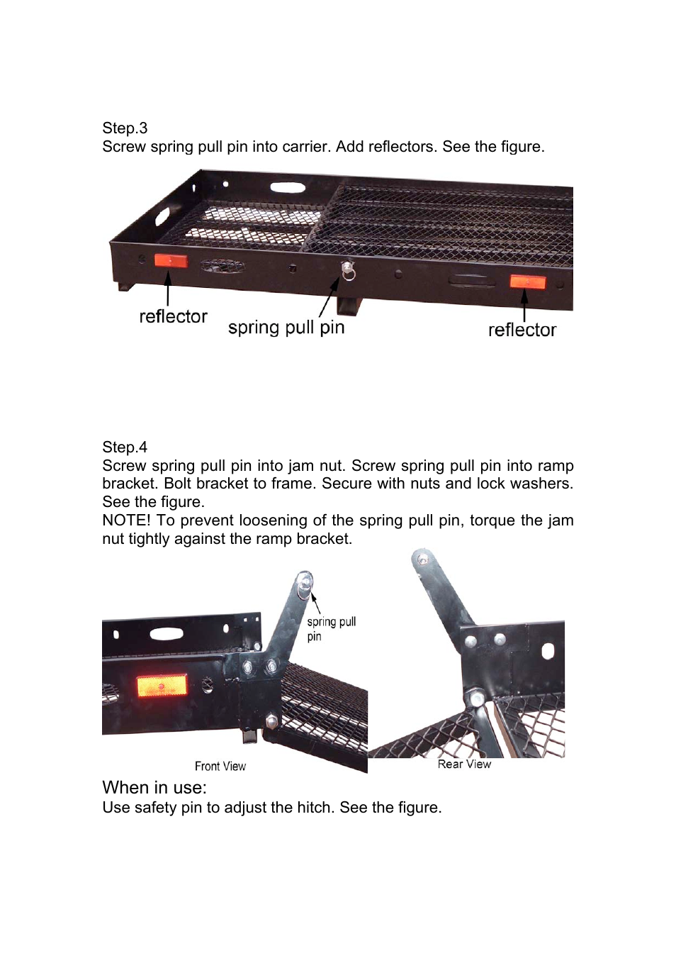 Harmar Mobility AL001 User Manual | Page 4 / 10