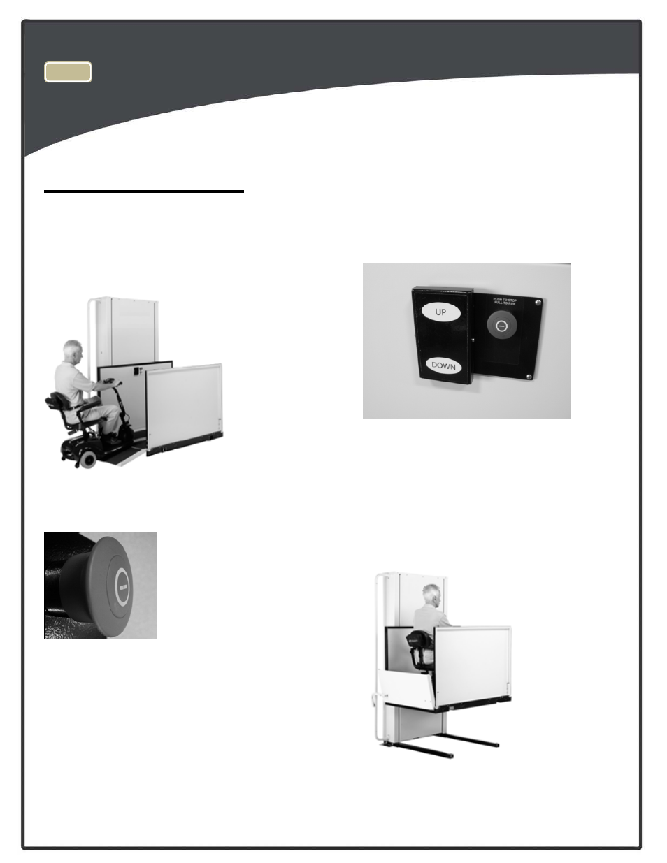 Operating the lift | Harmar Mobility HIGHLANDER CPL1200 User Manual | Page 20 / 22