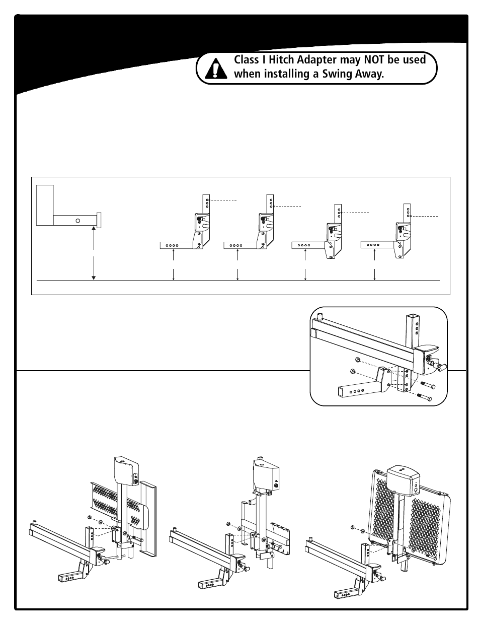 Installing the lift with swing away option | Harmar Mobility AL010 User Manual | Page 6 / 20