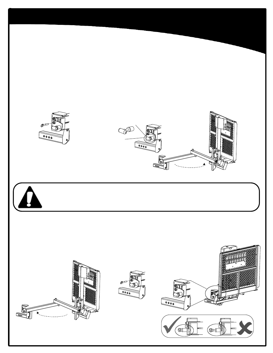 Swing away operation | Harmar Mobility AL010 User Manual | Page 7 / 20