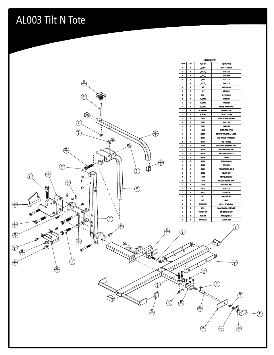 Harmar Mobility AL003 User Manual | Page 8 / 8