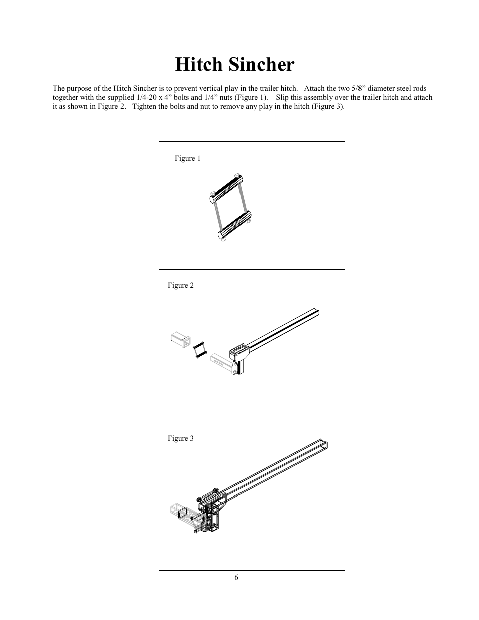 Hitch sincher | Harmar Mobility AL065 User Manual | Page 6 / 10