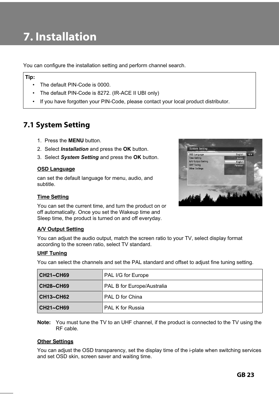 Humax IR-TWIN User Manual | Page 24 / 36