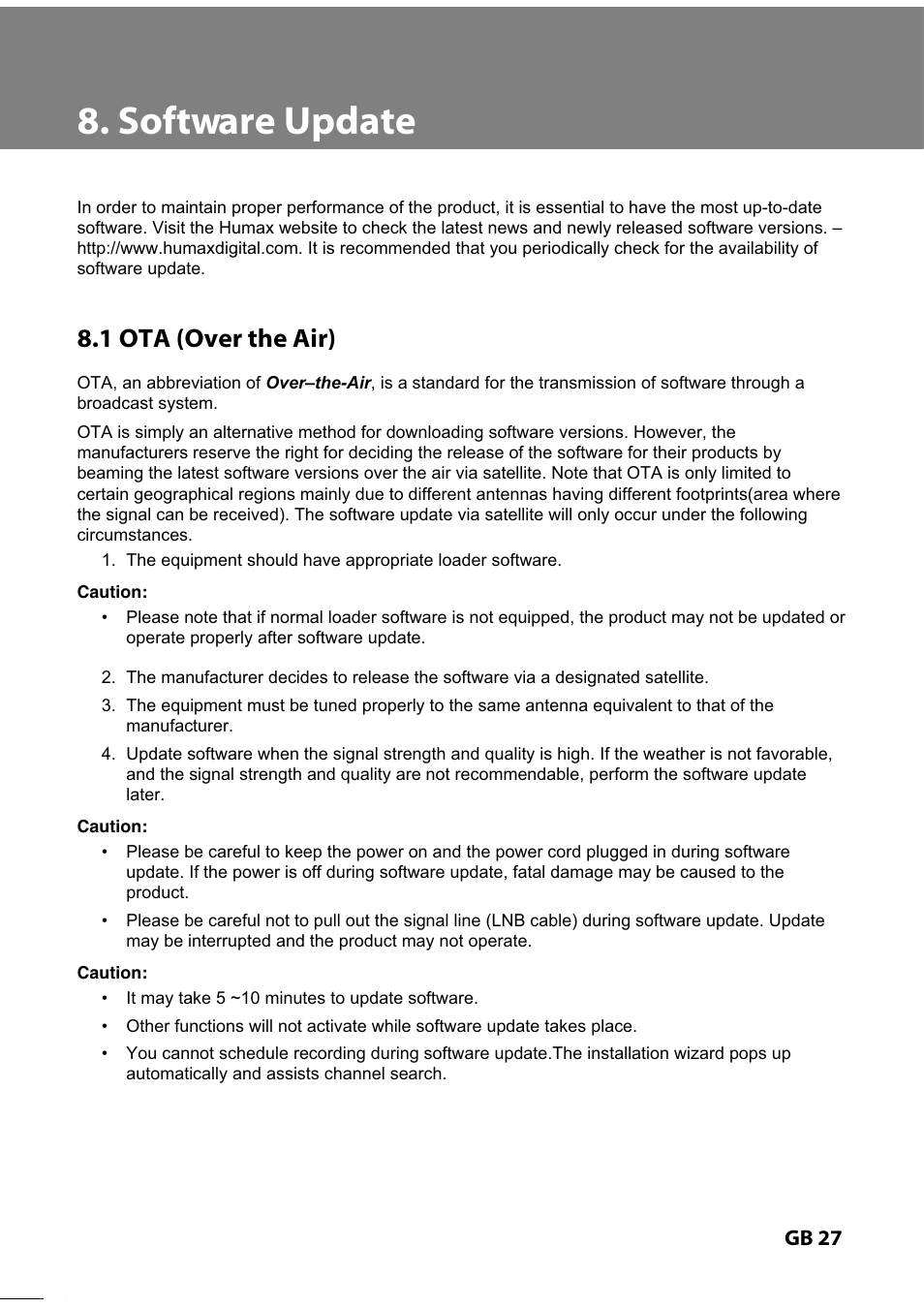 Humax IR-TWIN User Manual | Page 28 / 36