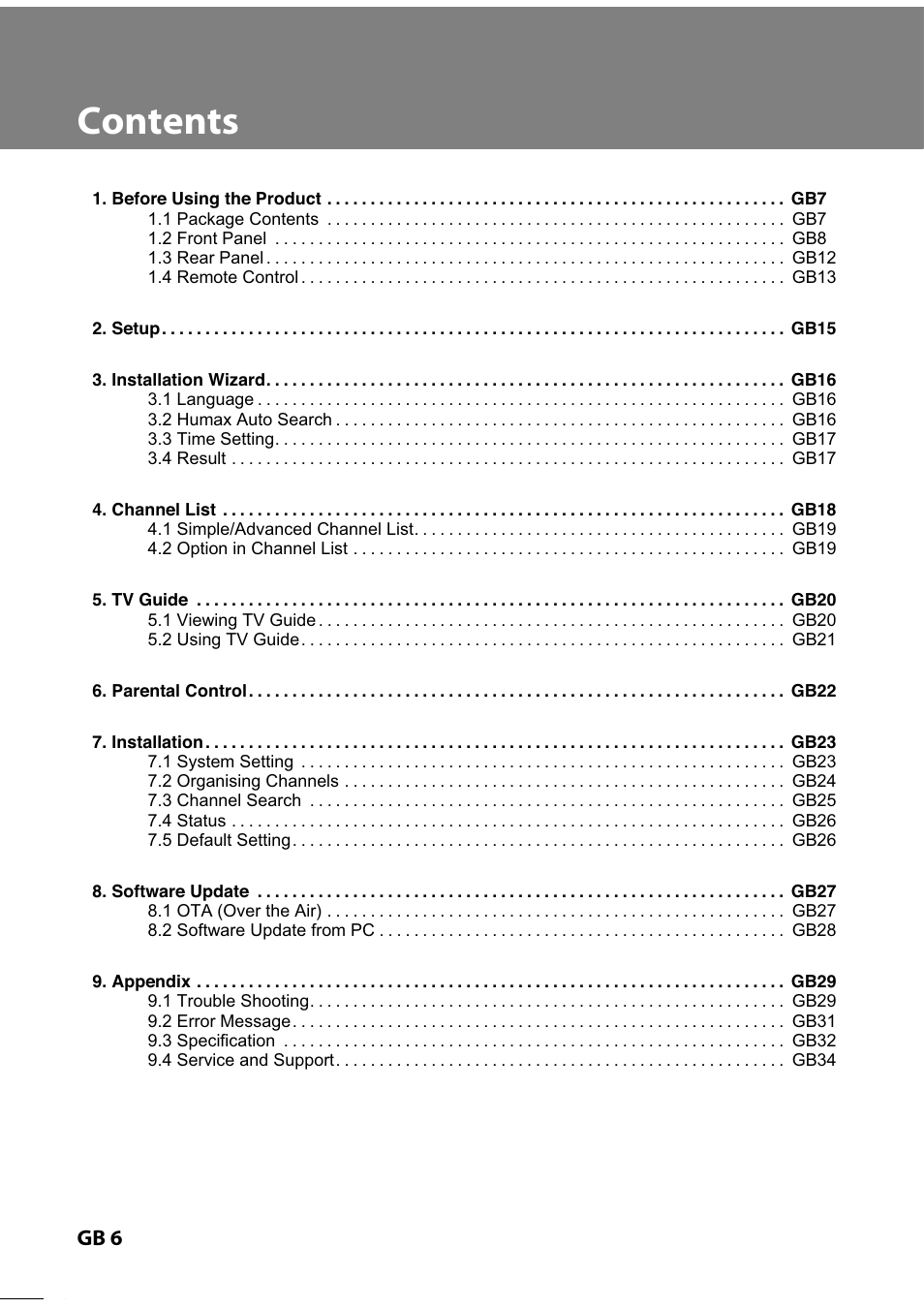 Humax IR-TWIN User Manual | Page 7 / 36