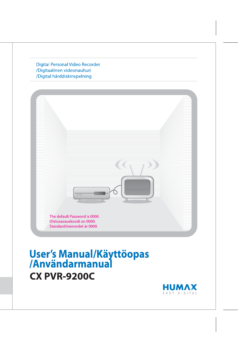 Humax CX PVR-9200C User Manual | 90 pages