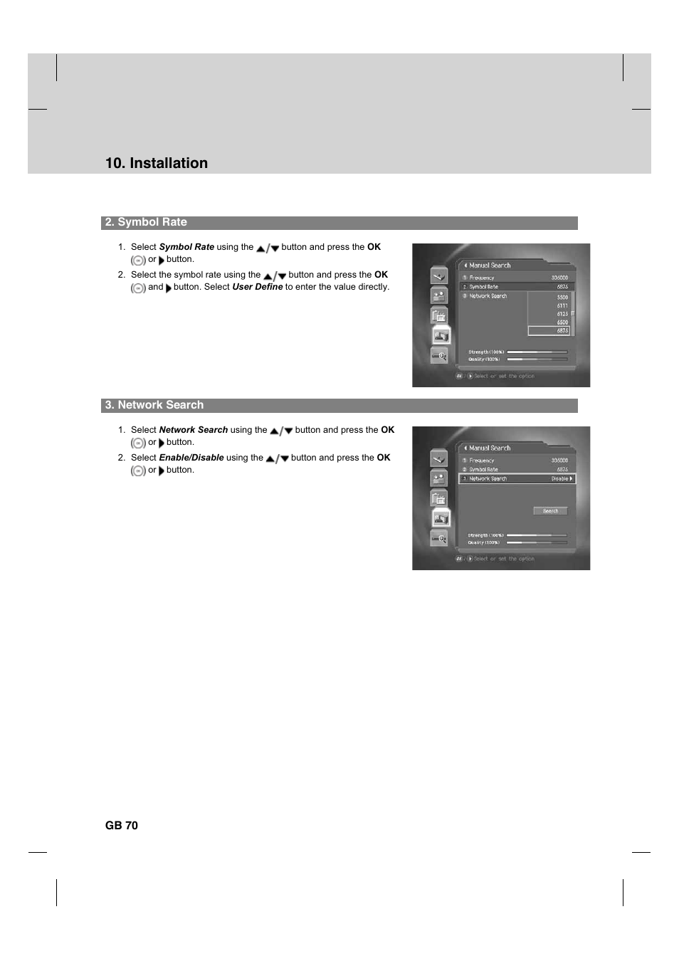 Installation | Humax CX PVR-9200C User Manual | Page 71 / 90