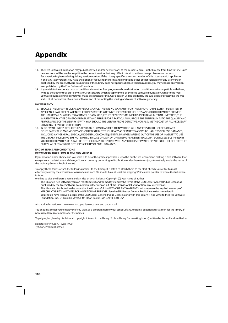 Appendix | Humax IHDR-5200C User Manual | Page 109 / 110