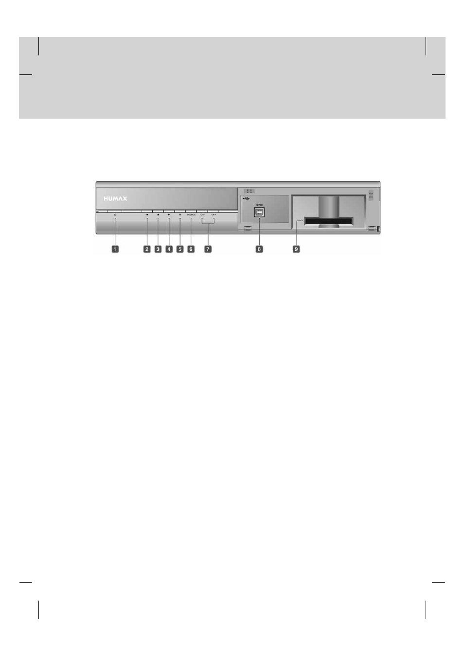 2 front panel, Gb 9 | Humax PVR-9200T User Manual | Page 10 / 85