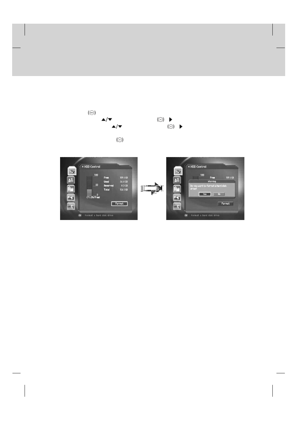 Recording and playback, 7 checking hard disk drive | Humax PVR-9200T User Manual | Page 41 / 85