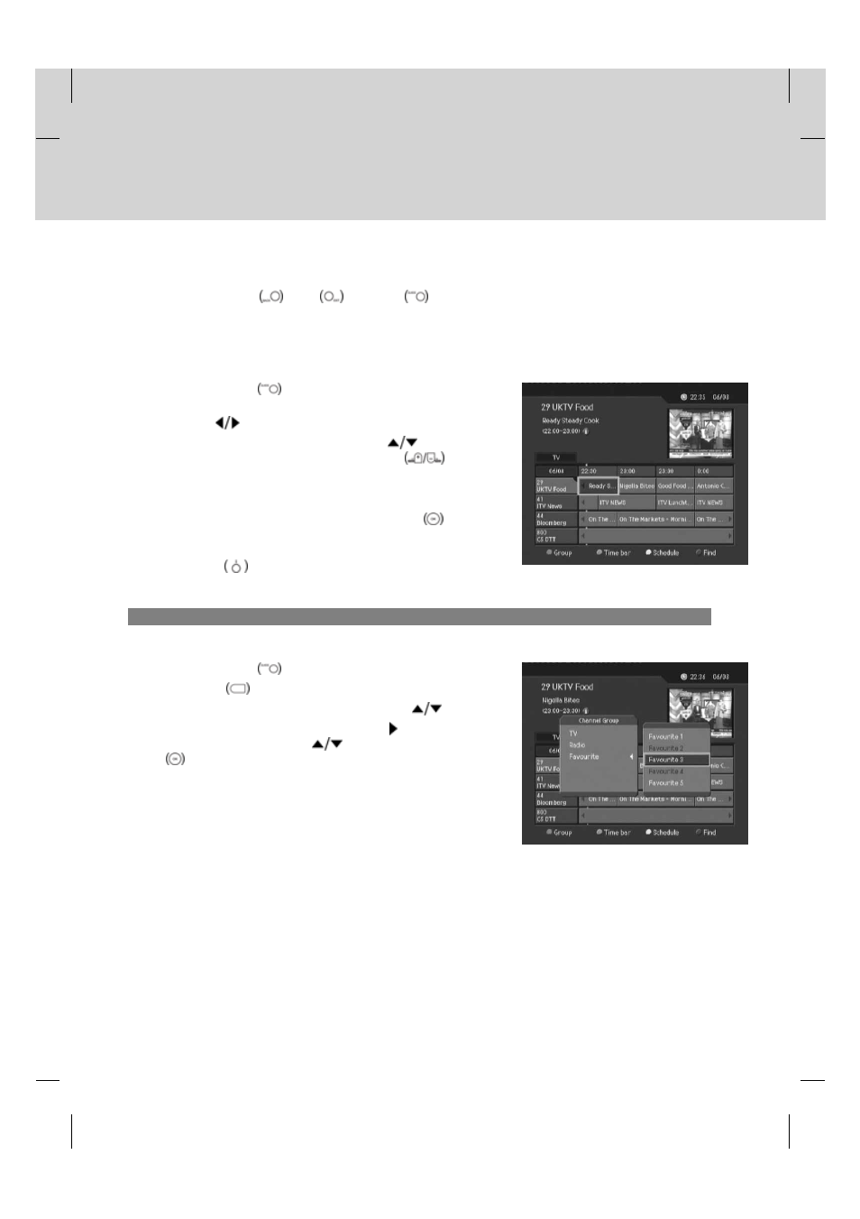 Programme guide, 1 viewing programme guide information | Humax PVR-9200T User Manual | Page 49 / 85