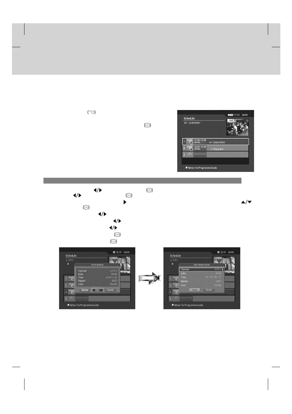 3 viewing reserved programme | Humax PVR-9200T User Manual | Page 52 / 85