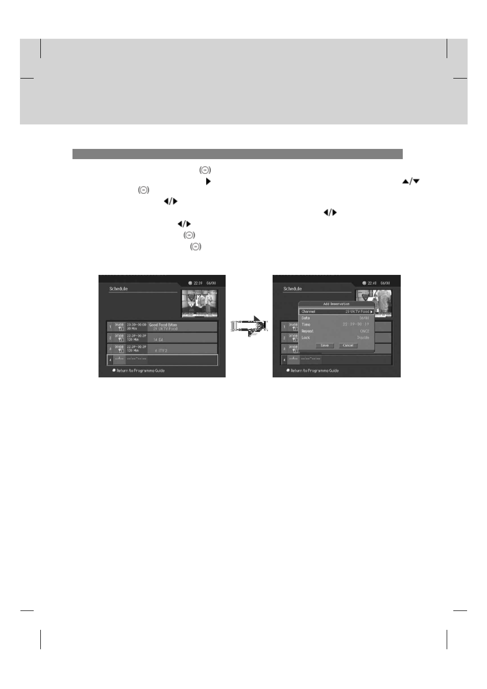 Programme guide | Humax PVR-9200T User Manual | Page 53 / 85