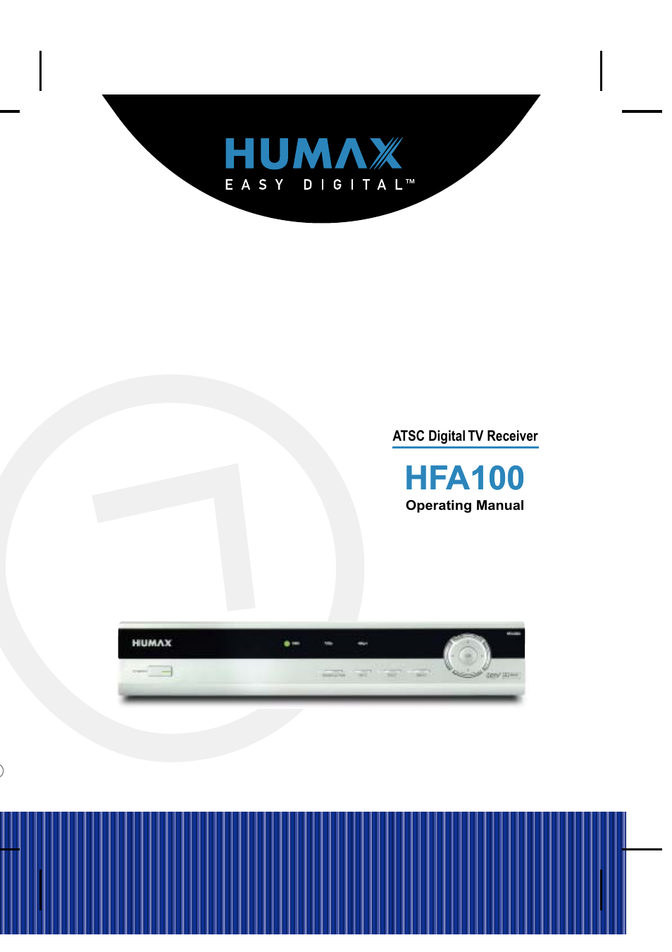 Humax HFA100 User Manual | 31 pages