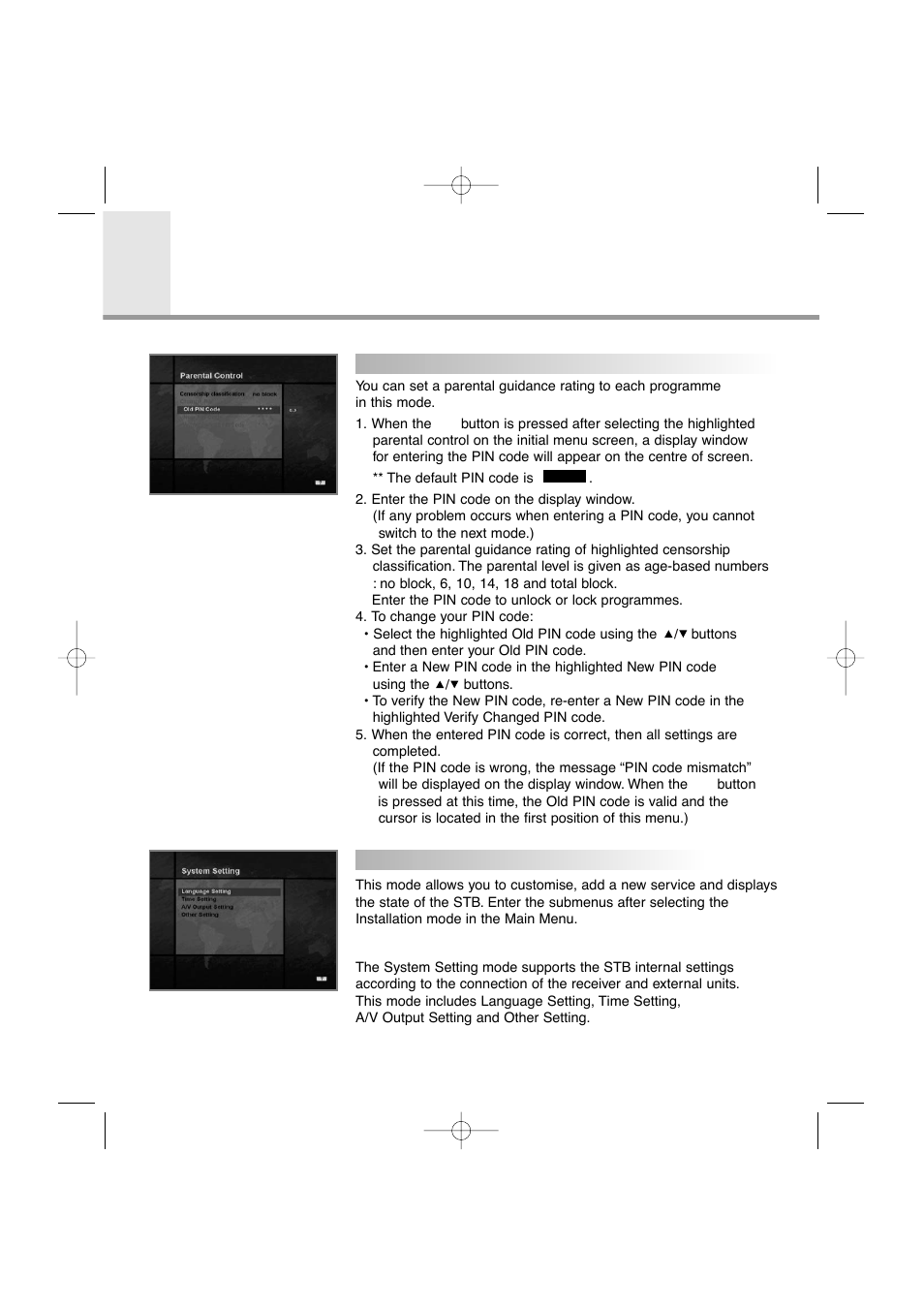 Guide of main menu | Humax VA-FOX User Manual | Page 21 / 51