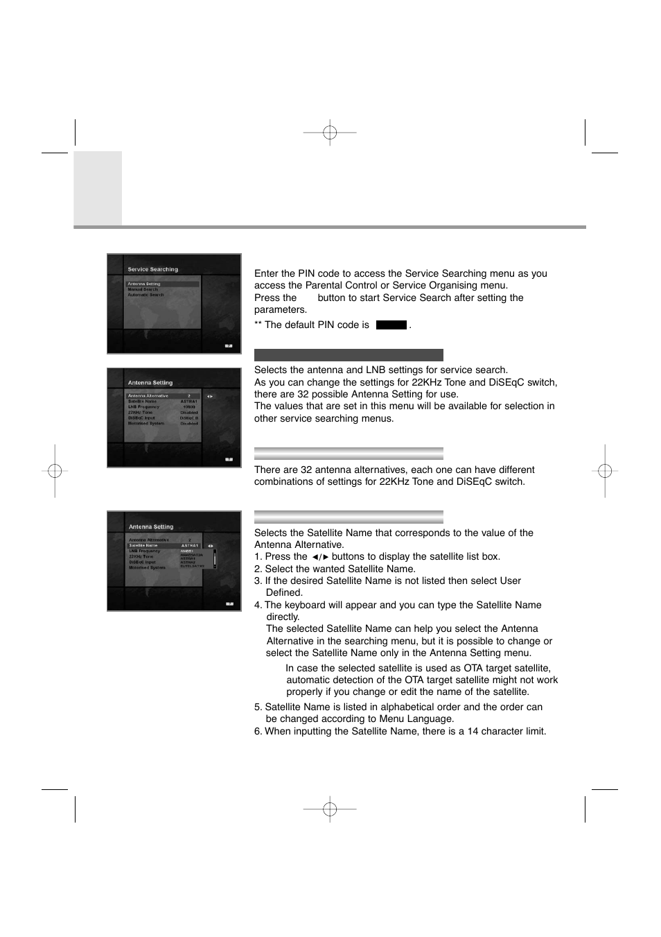 Guide of main menu | Humax VA-FOX User Manual | Page 29 / 51