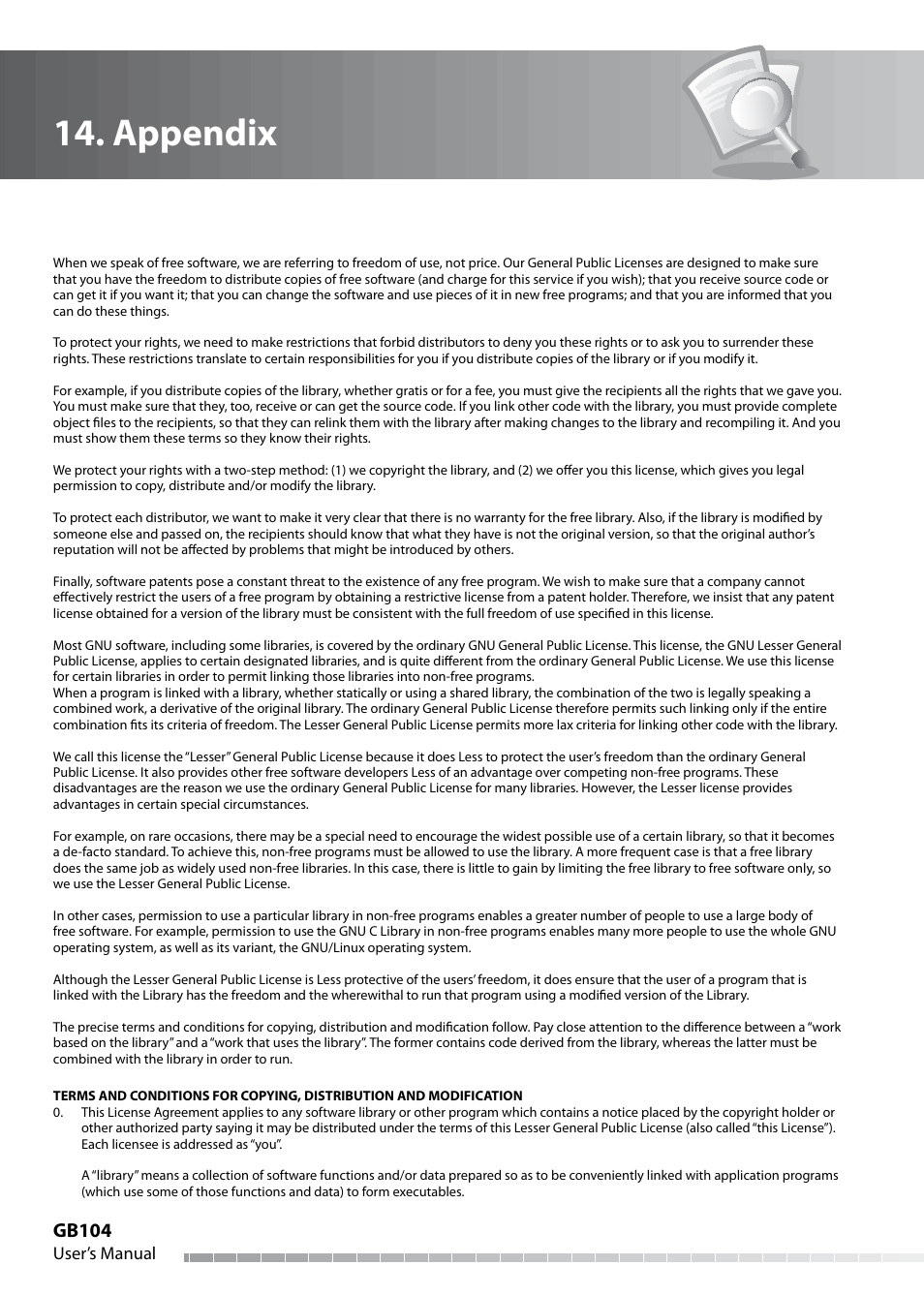 Appendix, Gb104 | Humax IHDR-5050C User Manual | Page 105 / 110