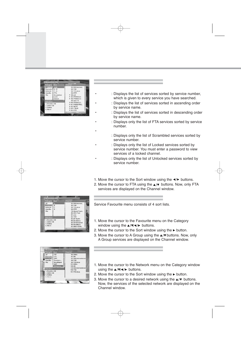 Main menu guide | Humax PVR-8000 User Manual | Page 21 / 62
