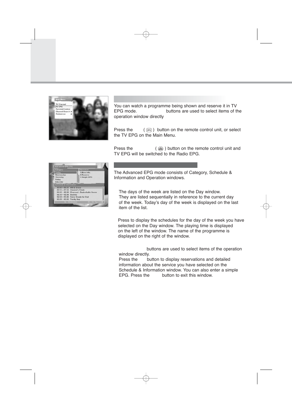 Main menu guide | Humax PVR-8000 User Manual | Page 29 / 62