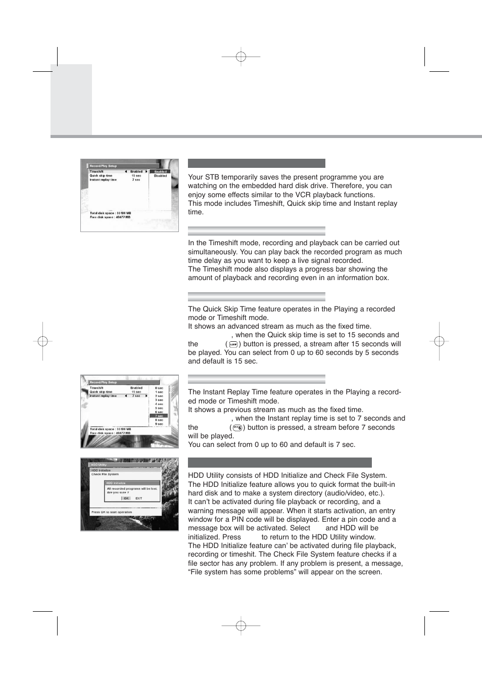 Main menu guide | Humax PVR-8000 User Manual | Page 43 / 62