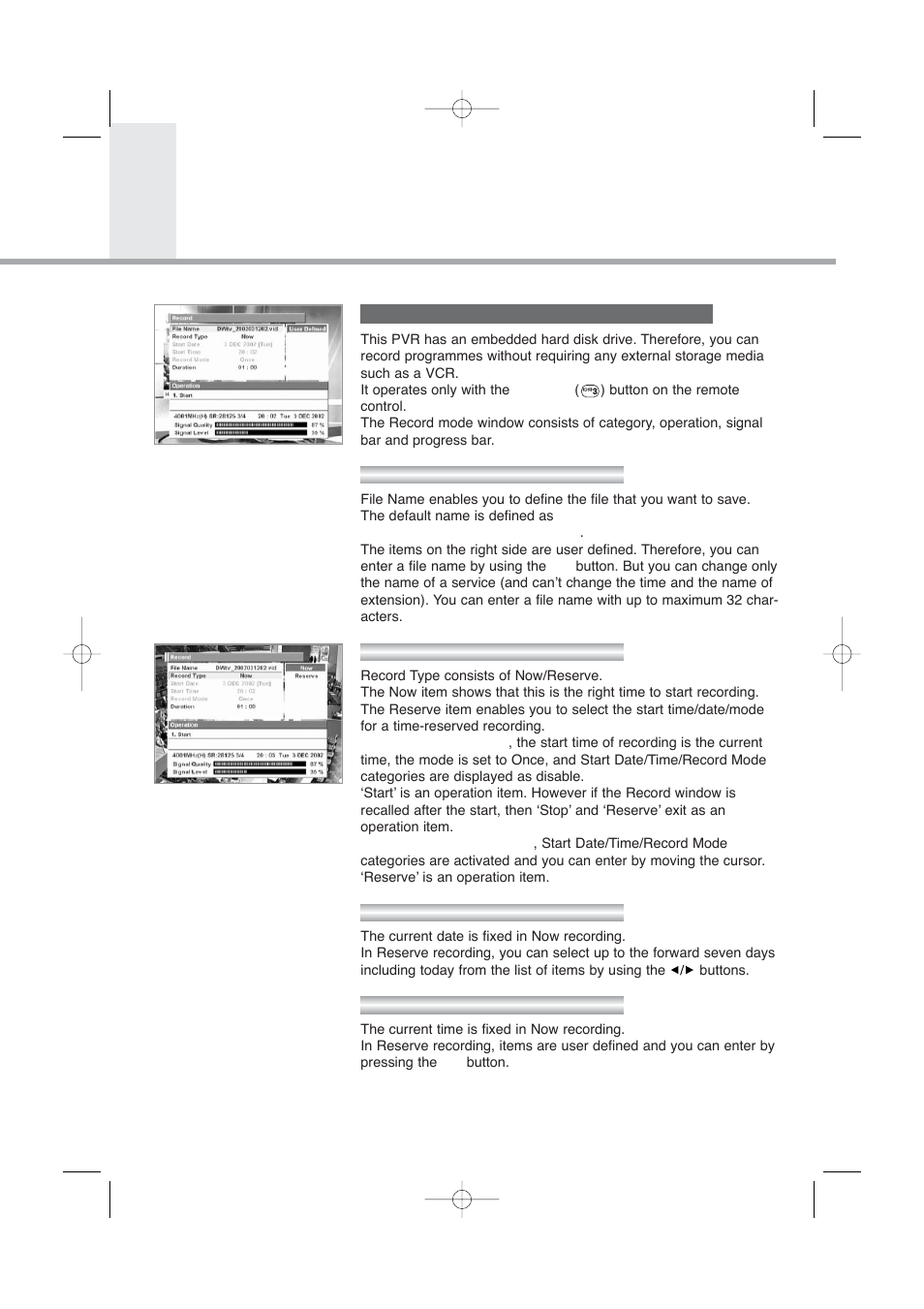 Hard disk recorder | Humax PVR-8000 User Manual | Page 46 / 62