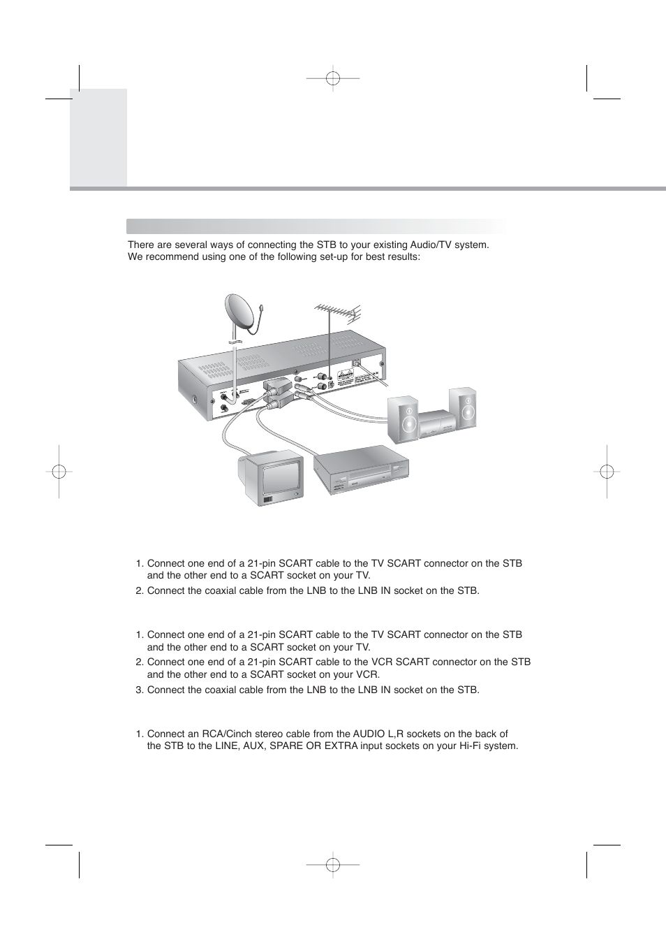 Stb connections | Humax PVR-8000 User Manual | Page 9 / 62