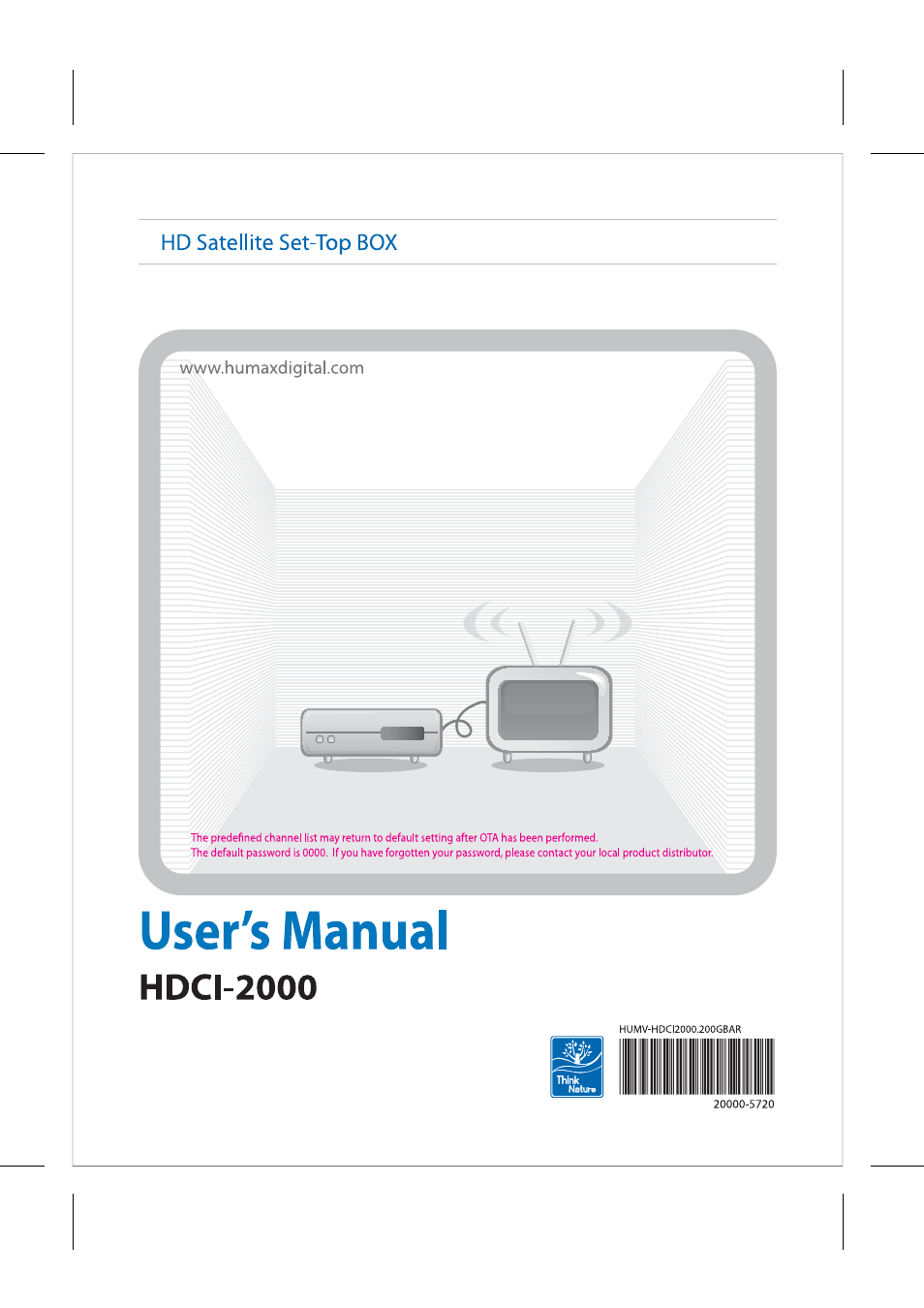 Humax HDCI-2000 User Manual | 86 pages