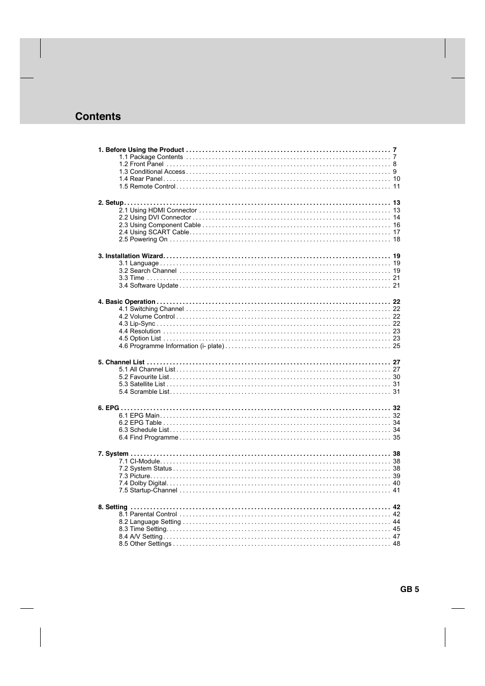 Humax HDCI-2000 User Manual | Page 6 / 86