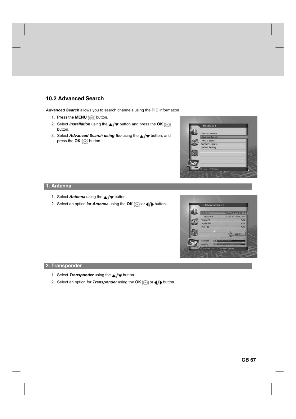 2 advanced search | Humax HDCI-2000 User Manual | Page 68 / 86