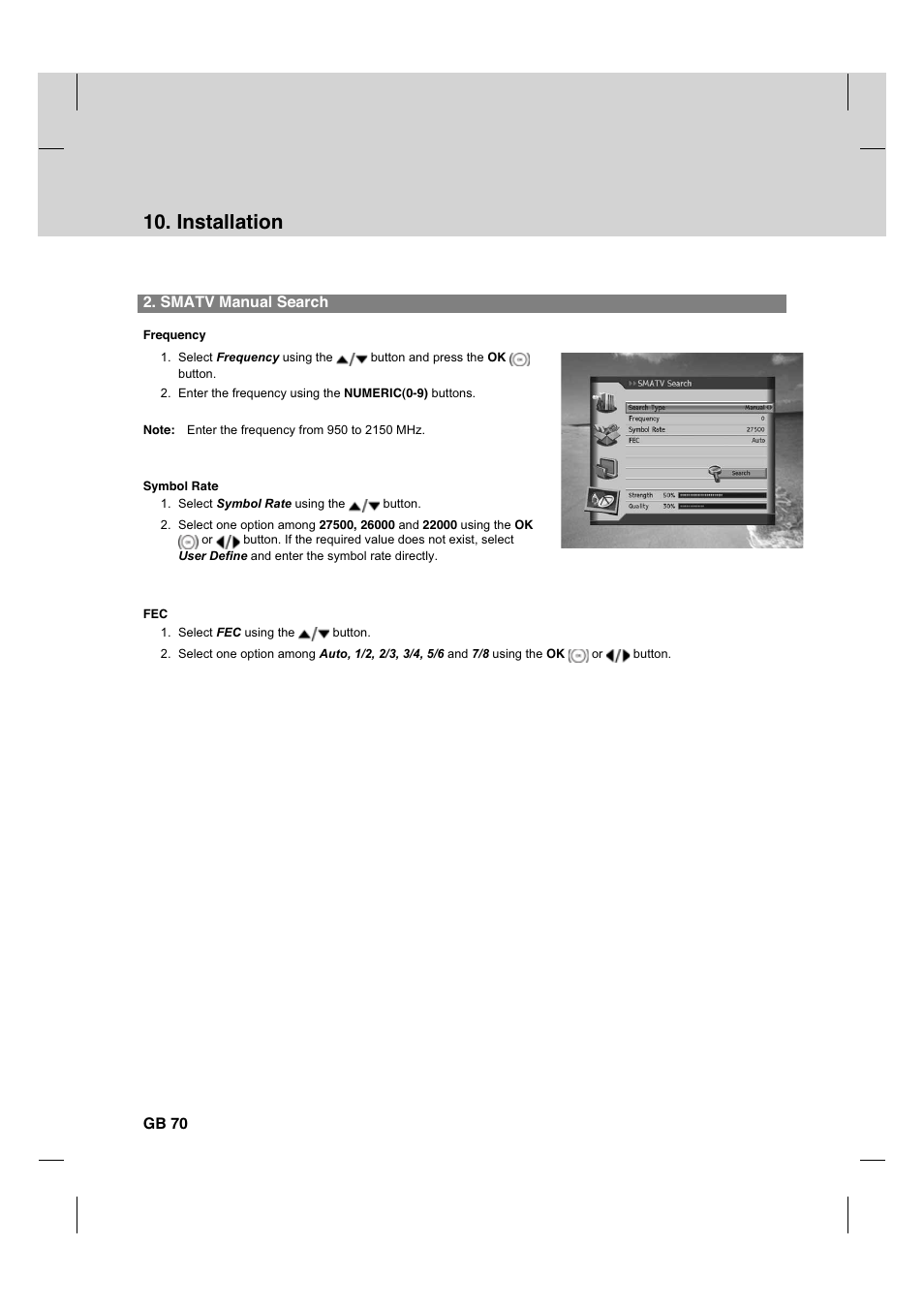 Installation | Humax HDCI-2000 User Manual | Page 71 / 86