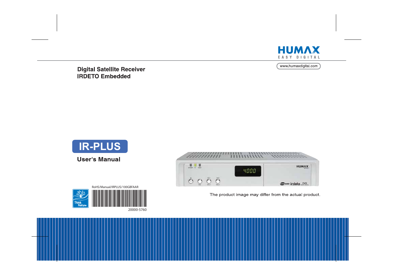 Humax IR-PLUS User Manual | 41 pages