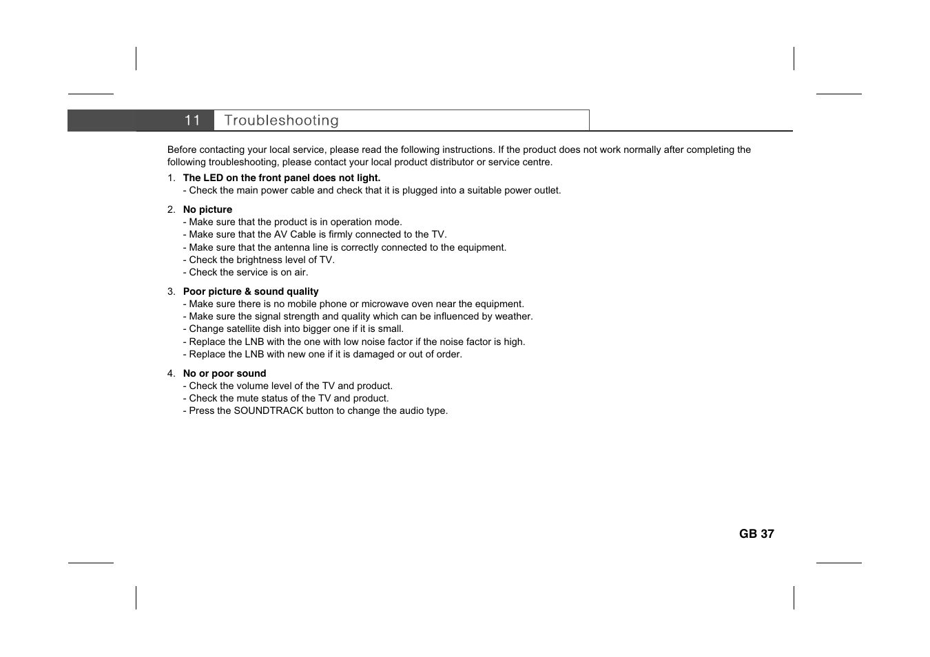 Humax IR-PLUS User Manual | Page 38 / 41