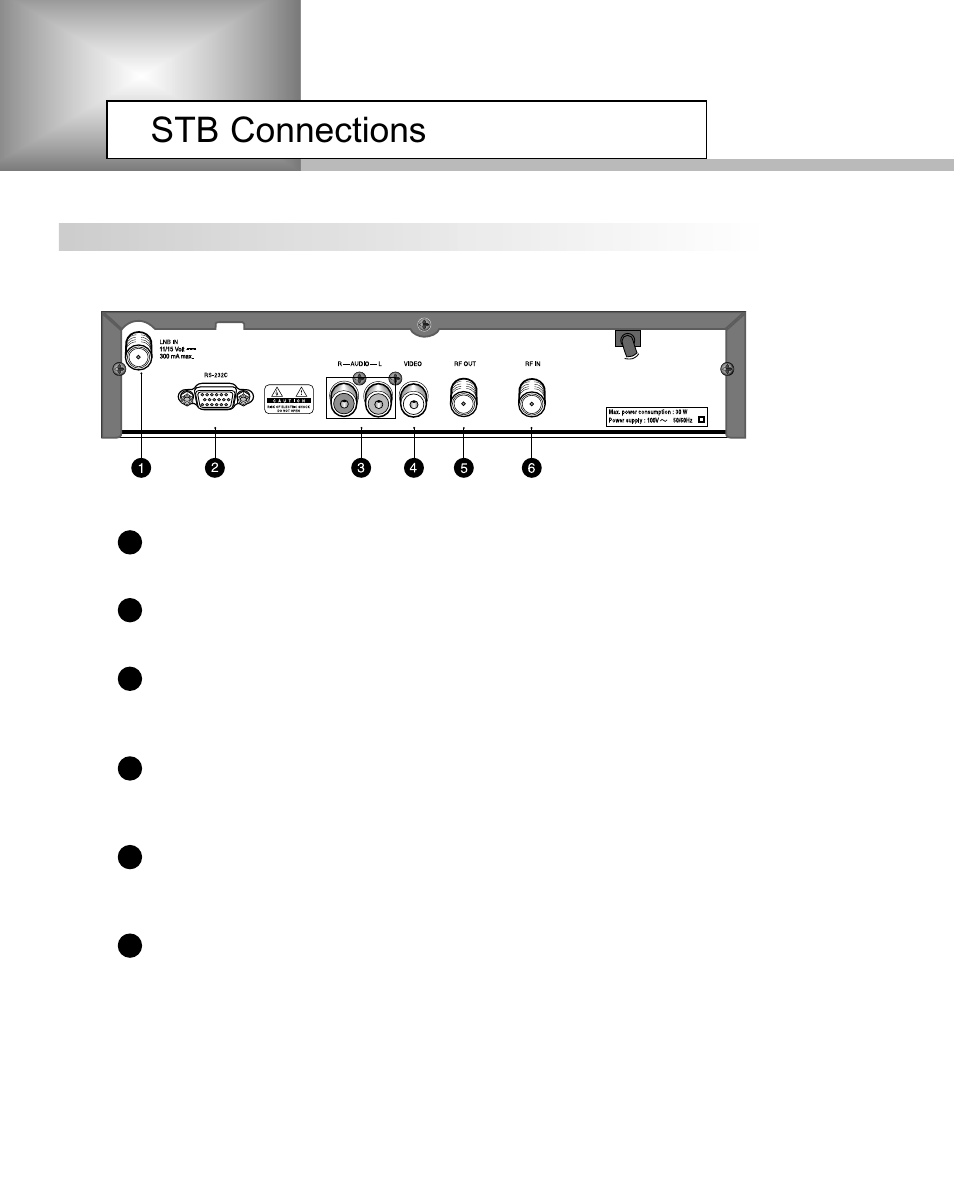 Stb connections | Humax NA-3712 User Manual | Page 11 / 49