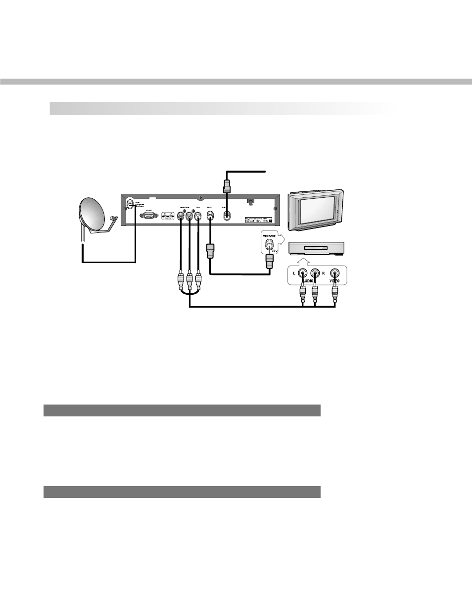 Connecting the set-top box to your tv and vcr | Humax NA-3712 User Manual | Page 14 / 49