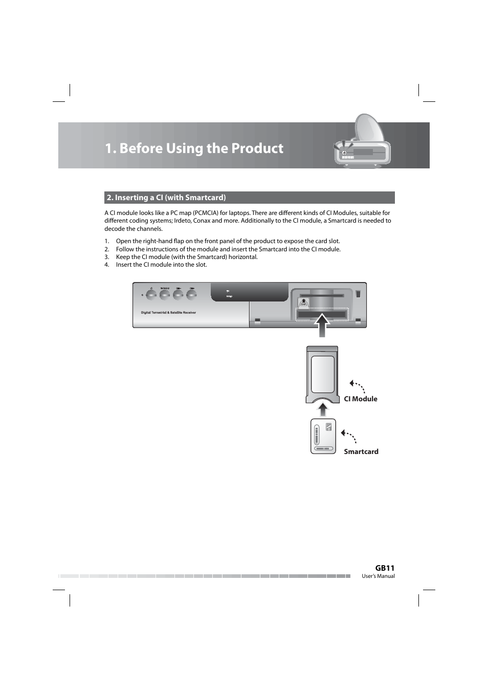 Before using the product | Humax COMBO-9000 User Manual | Page 12 / 86